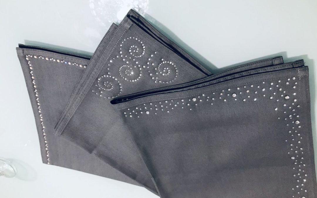 Rhinestones and thermoadhesive studs
